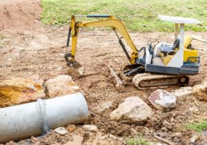 Concrete Pipe Under Construction